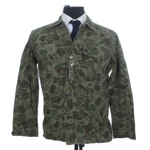 NWOT Polo Ralph Lauren Military Camo Herringbone Canvas Shirt Jacket, M